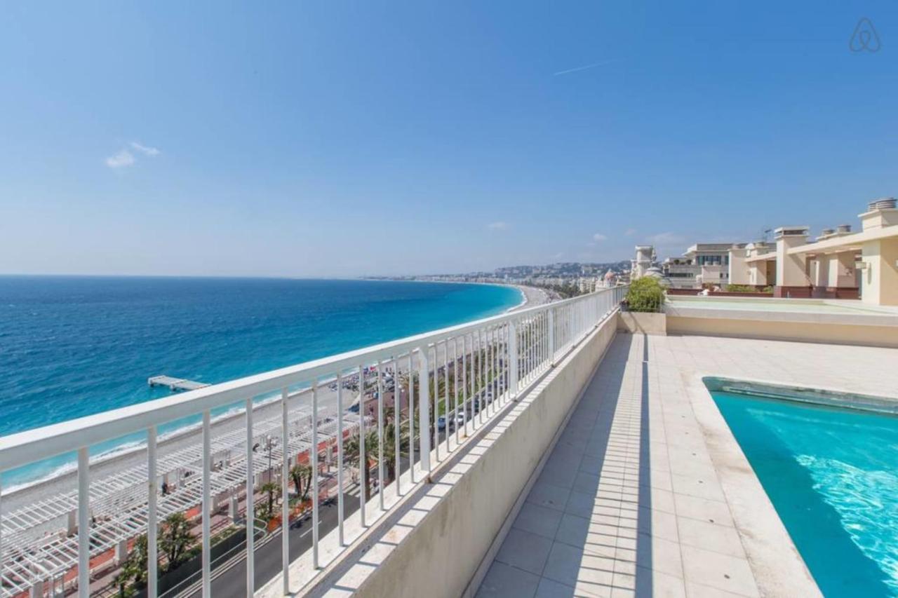 Royal Promenade Pool Terrace With Sea View Apartamento Niza Exterior foto