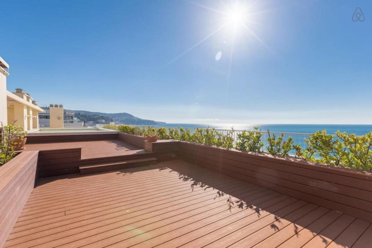 Royal Promenade Pool Terrace With Sea View Apartamento Niza Exterior foto